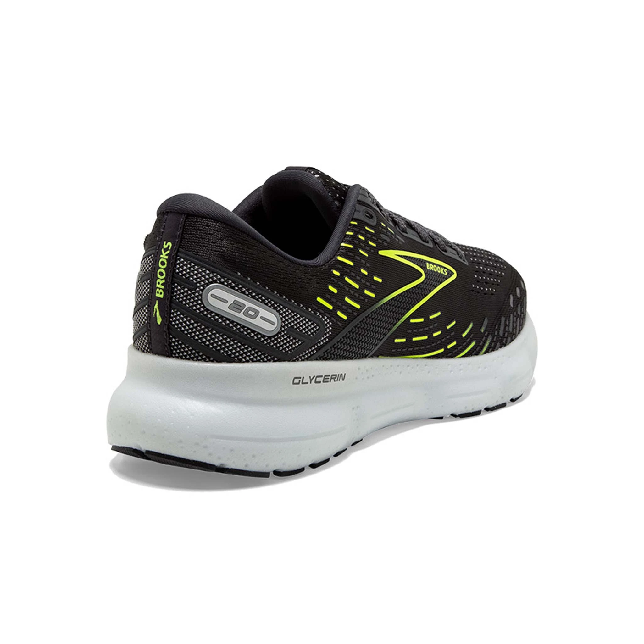 Brooks | Men's Glycerin 20 Running Shoes - Ebony - Image 3