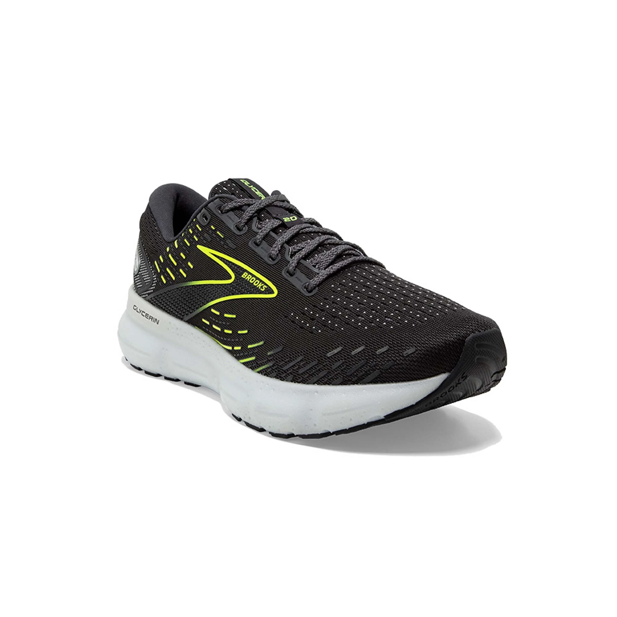 Brooks | Men's Glycerin 20 Running Shoes - Ebony - Image 2