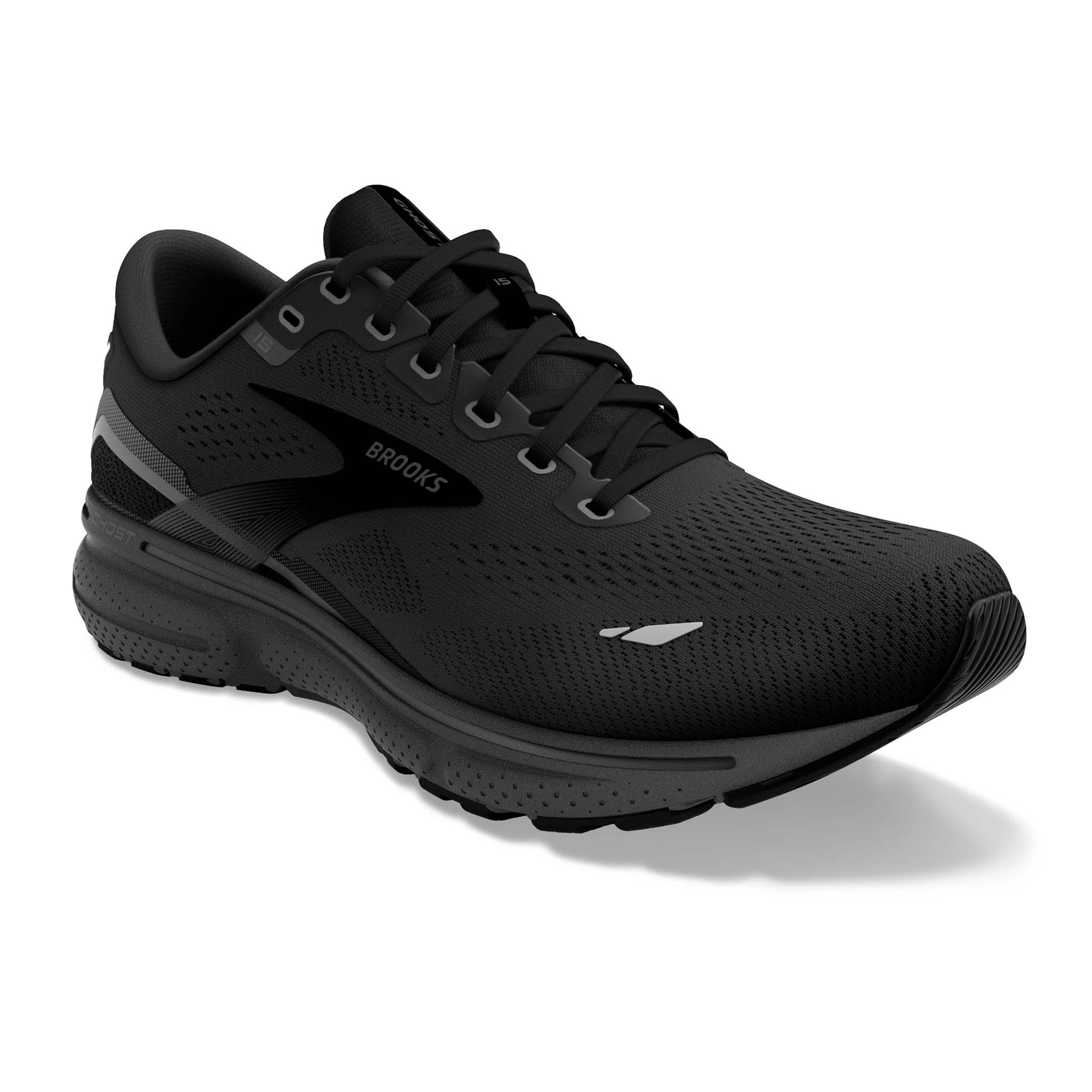 Brooks | Men's Ghost 15 Running Shoes - Black - Image 2