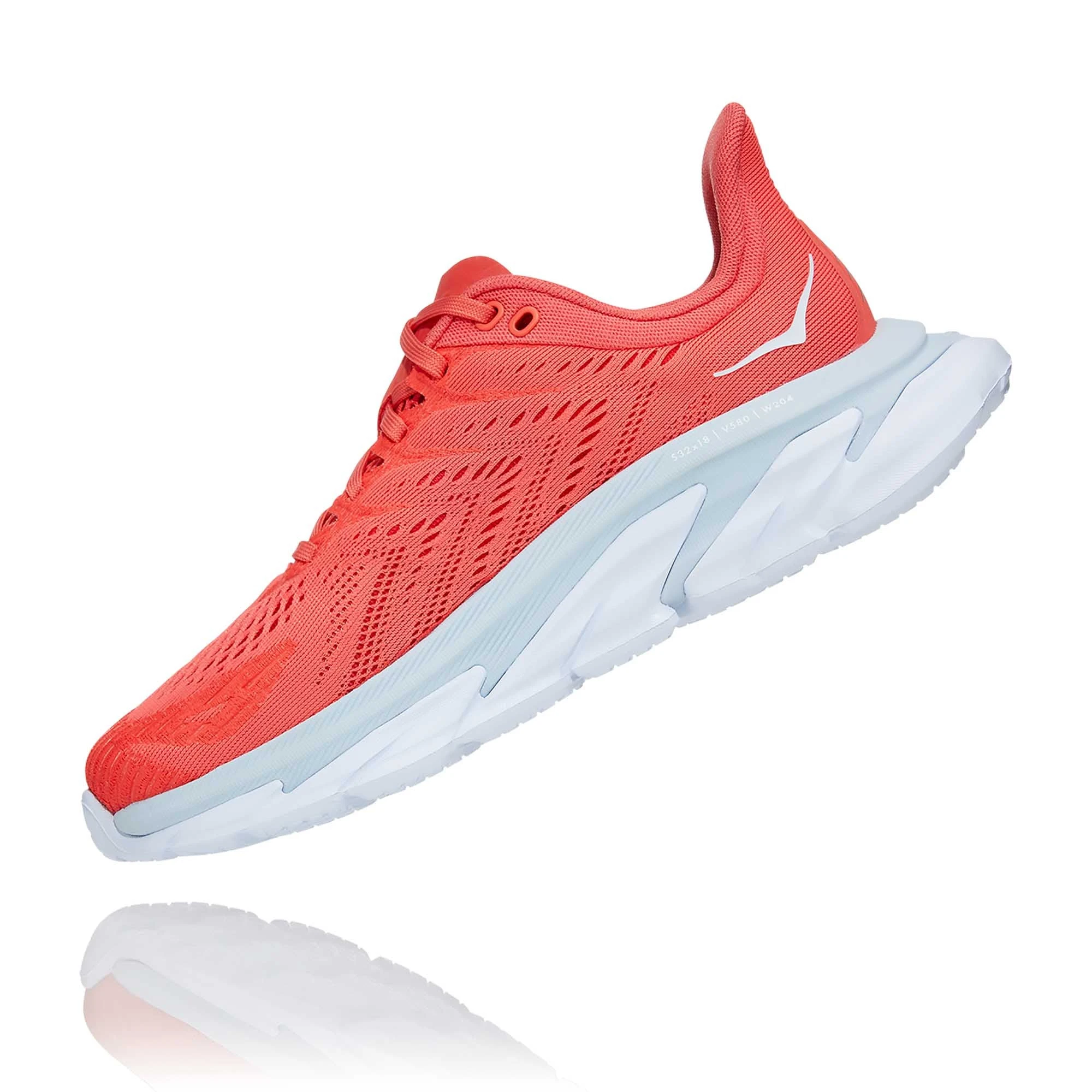 Hoka One One Hoka | Women's Clifton Edge Running Shoes - Hot Coral - Image 5