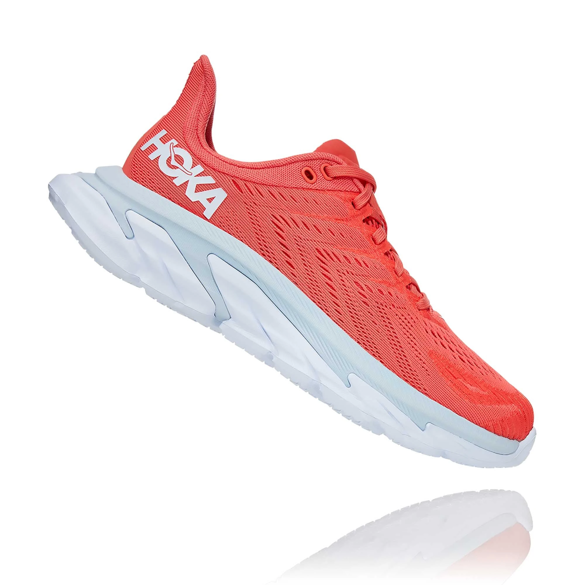 Hoka One One Hoka | Women's Clifton Edge Running Shoes - Hot Coral - Image 6