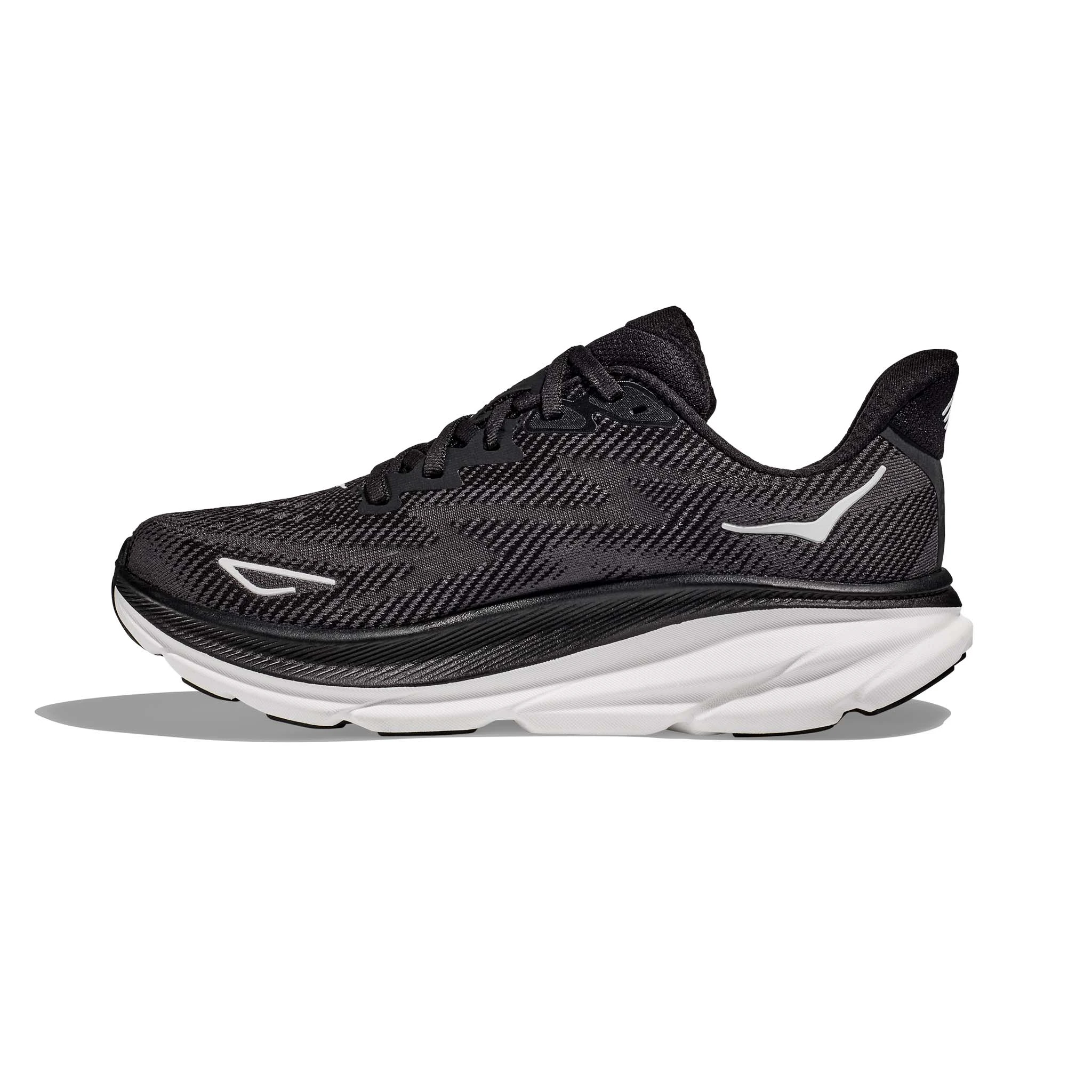 Hoka One One Hoka | Men's Clifton 9 Wide Running Shoes - Black - Image 2