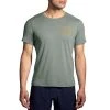 Brooks | Men's Distance Short Sleeve 2.0 - Pebble