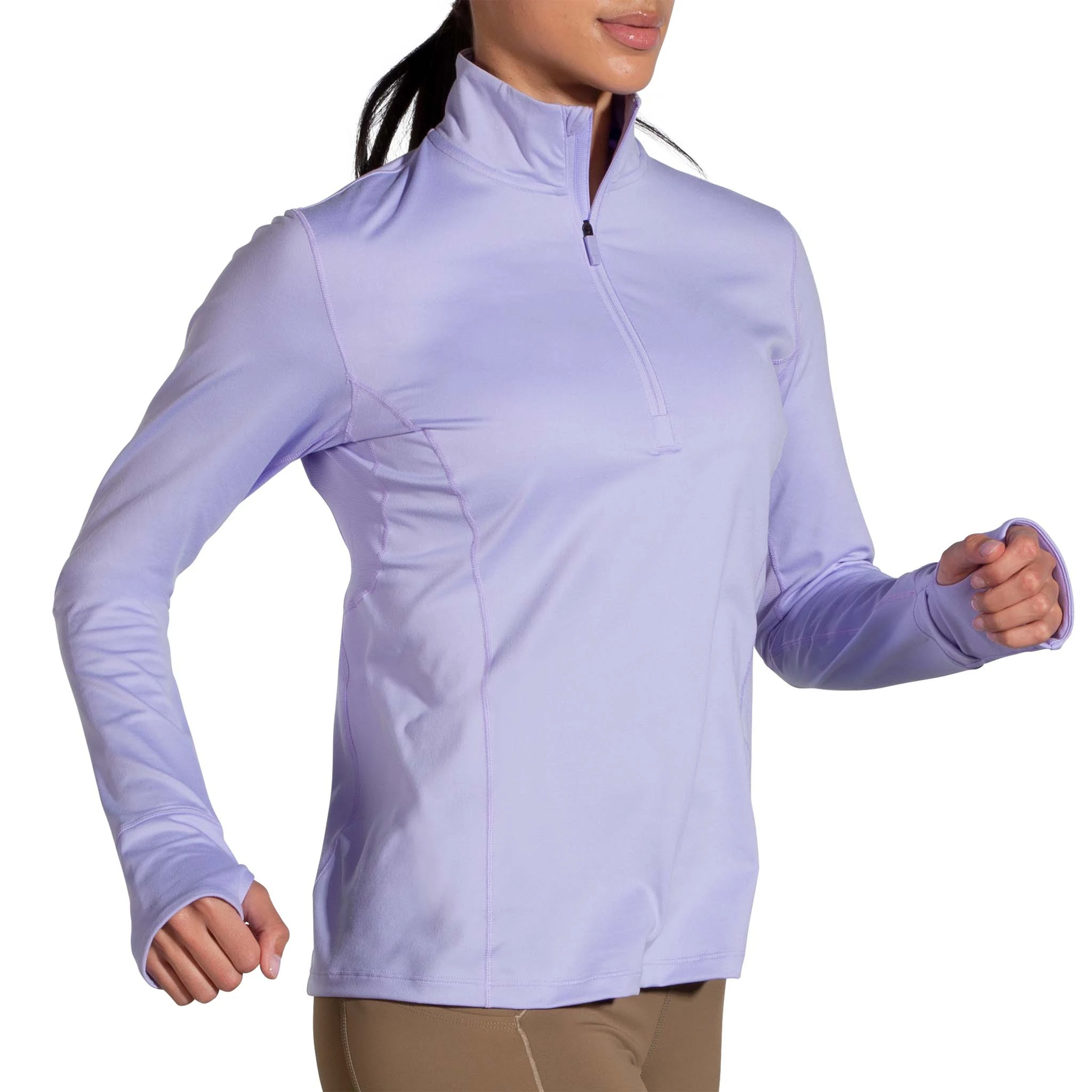 Brooks | Women's Dash 1/2 Zip - Violet - Image 2