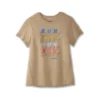 Brooks | Women's Distance Graphic Short Sleeve Tee - Heather Oatmeal