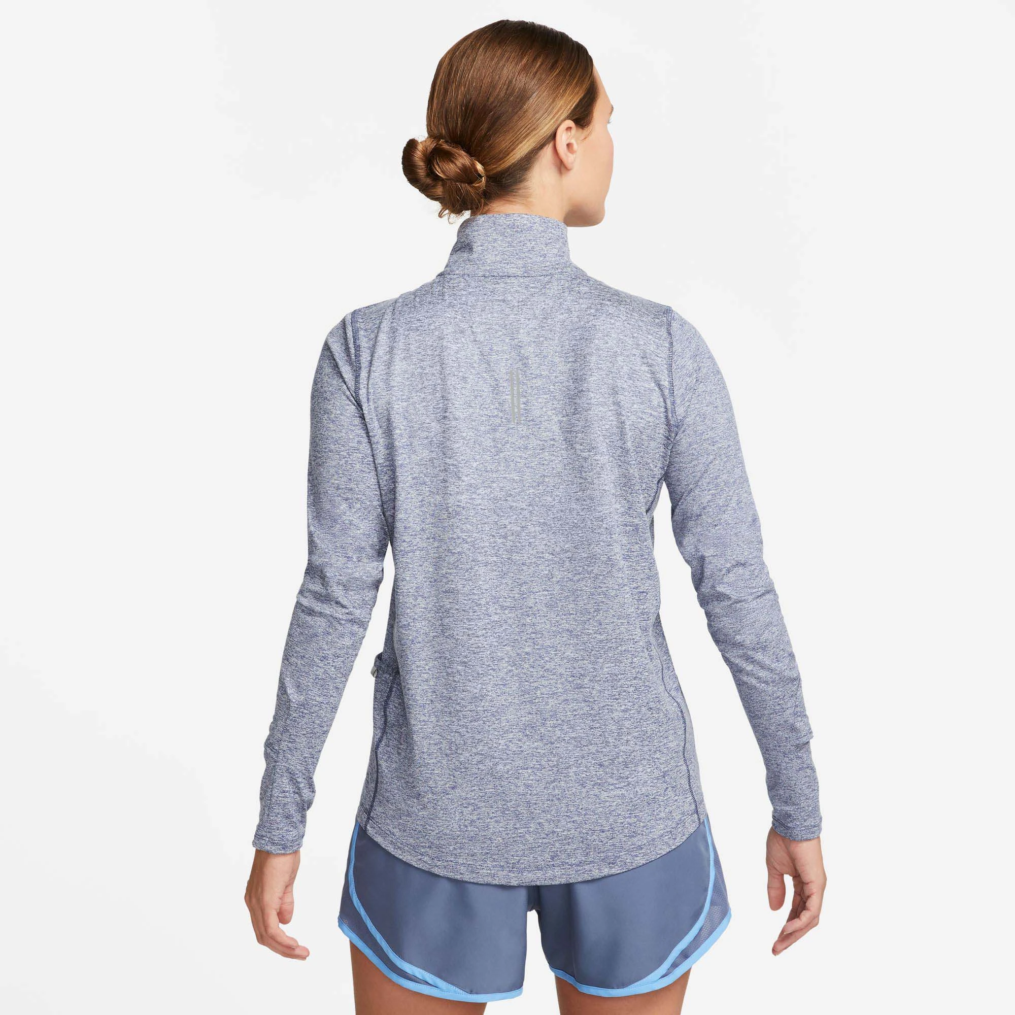 Nike | Women's Dri-FIT Element 1/2-Zip Running Top - Diffused Blue - Image 2