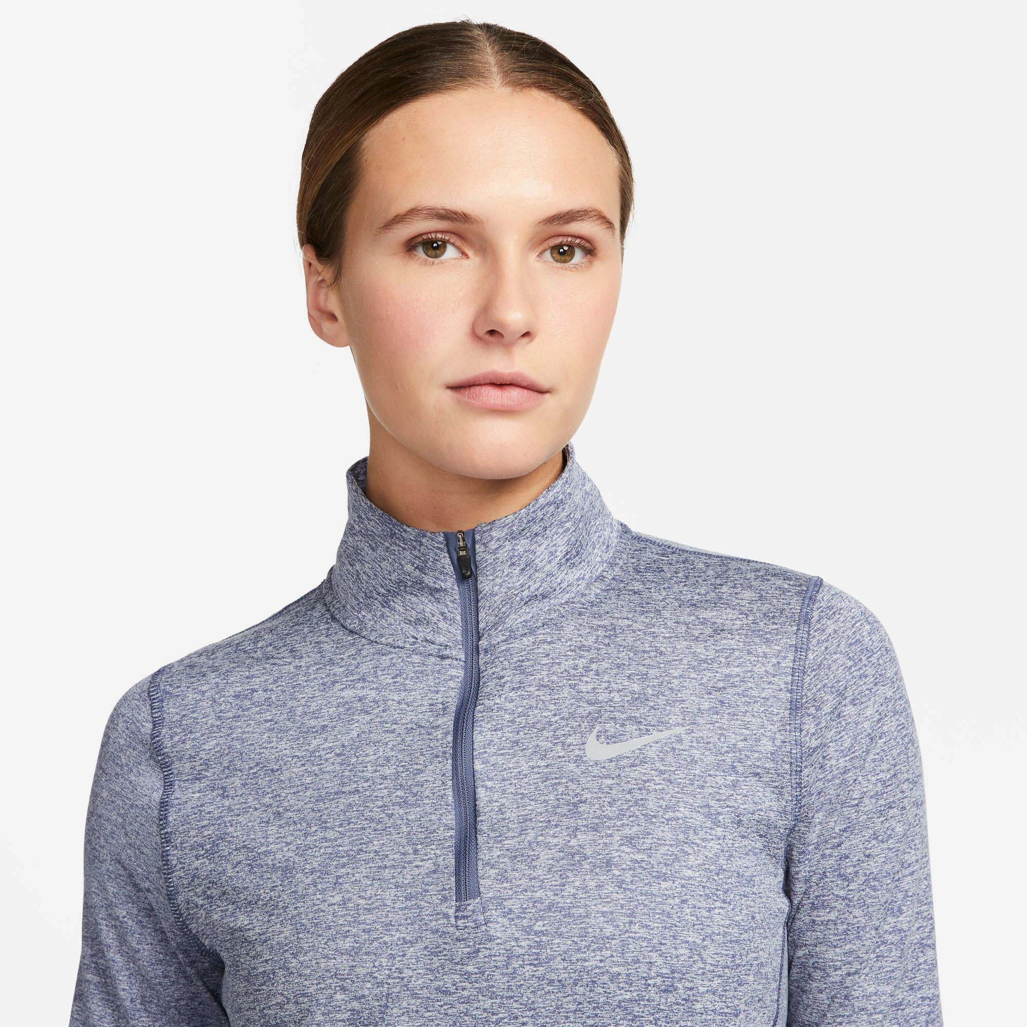 Nike | Women's Dri-FIT Element 1/2-Zip Running Top - Diffused Blue - Image 3