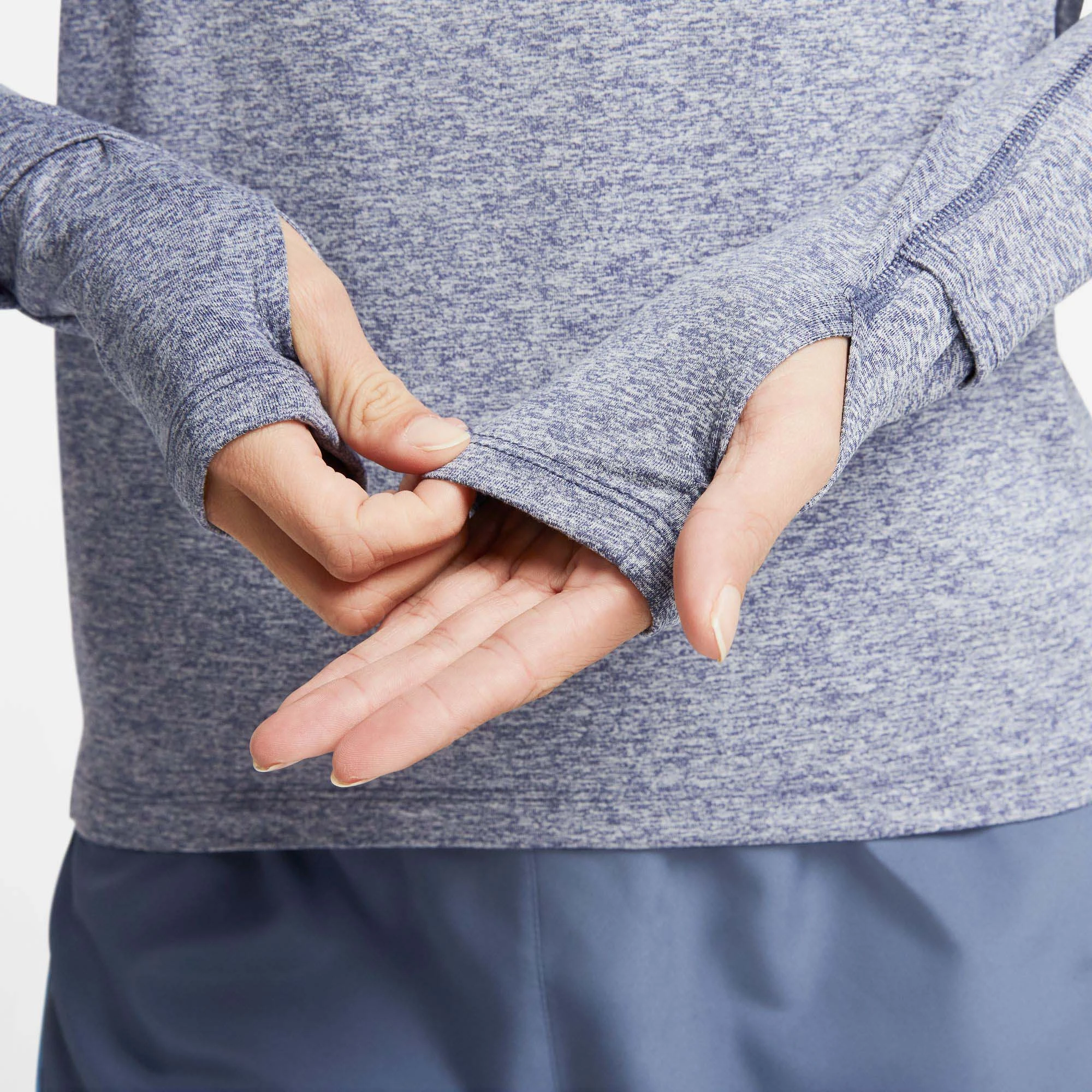 Nike | Women's Dri-FIT Element 1/2-Zip Running Top - Diffused Blue - Image 4