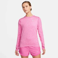 Nike | Women's Dri-FIT Element Running Crew - Active Fuchsia