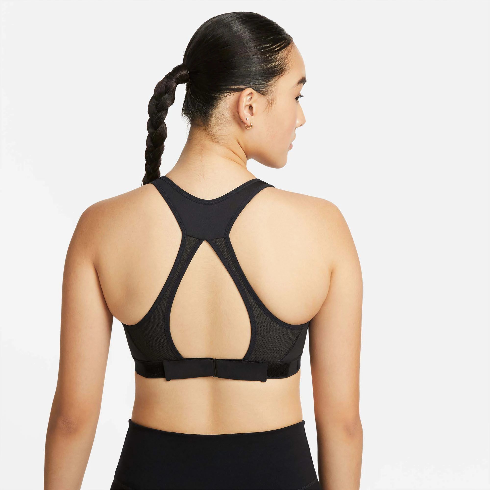 Nike | Women's Dri-FIT Swoosh High-Support Non-Padded Adjustable Sports Bra - Image 2