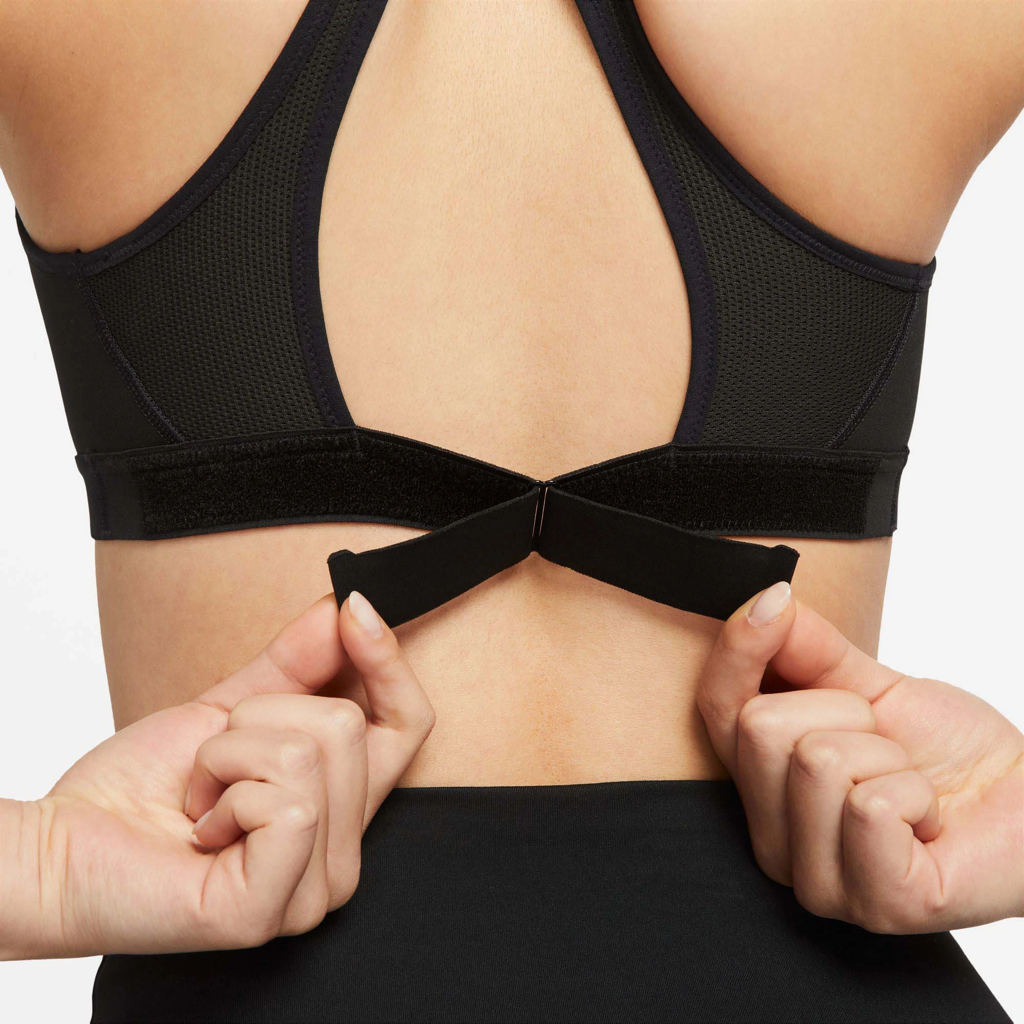 Nike | Women's Dri-FIT Swoosh High-Support Non-Padded Adjustable Sports Bra - Image 4