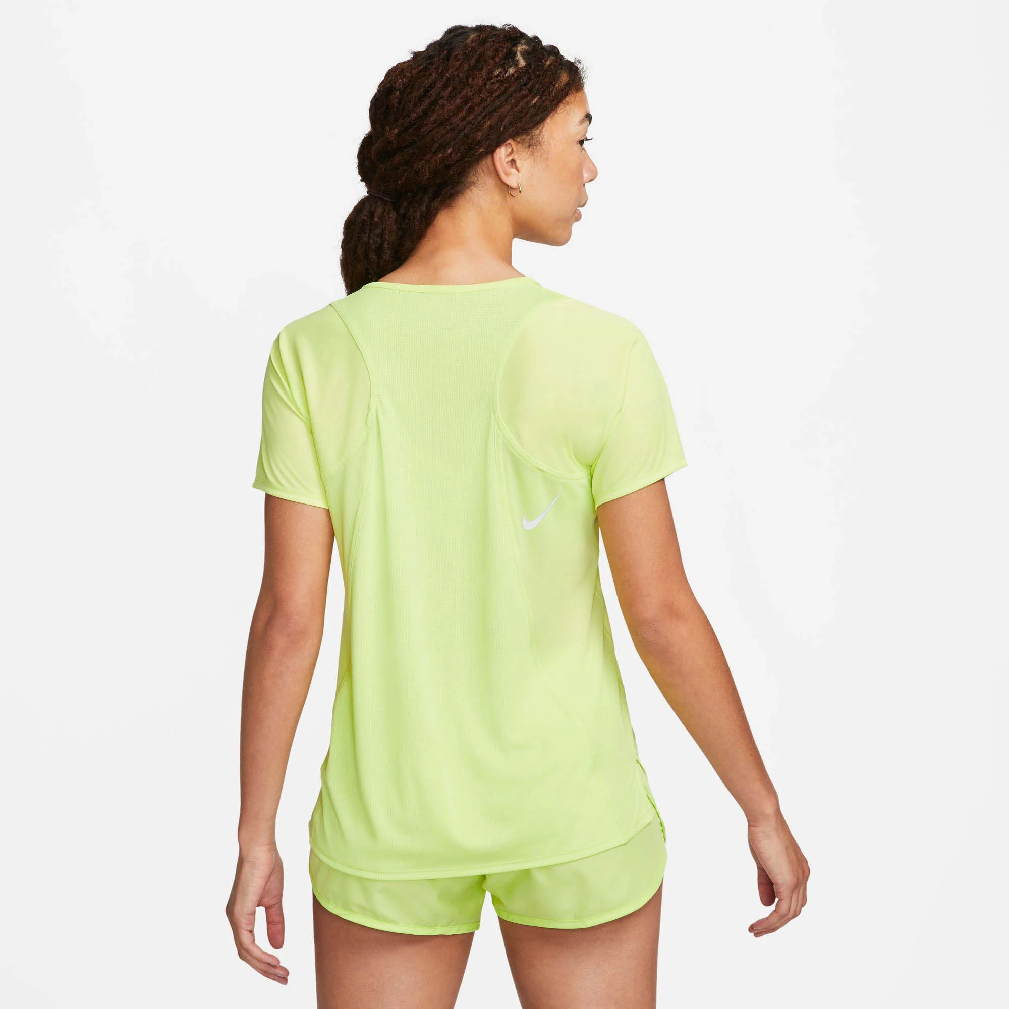 Nike | Women's Dri-FIT Race Short-Sleeve Running Top - LT Lemon Twist - Image 2