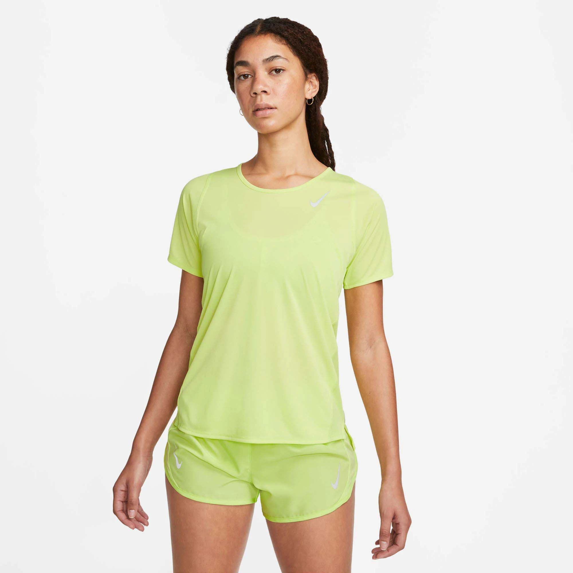 Nike | Women's Dri-FIT Race Short-Sleeve Running Top - LT Lemon Twist