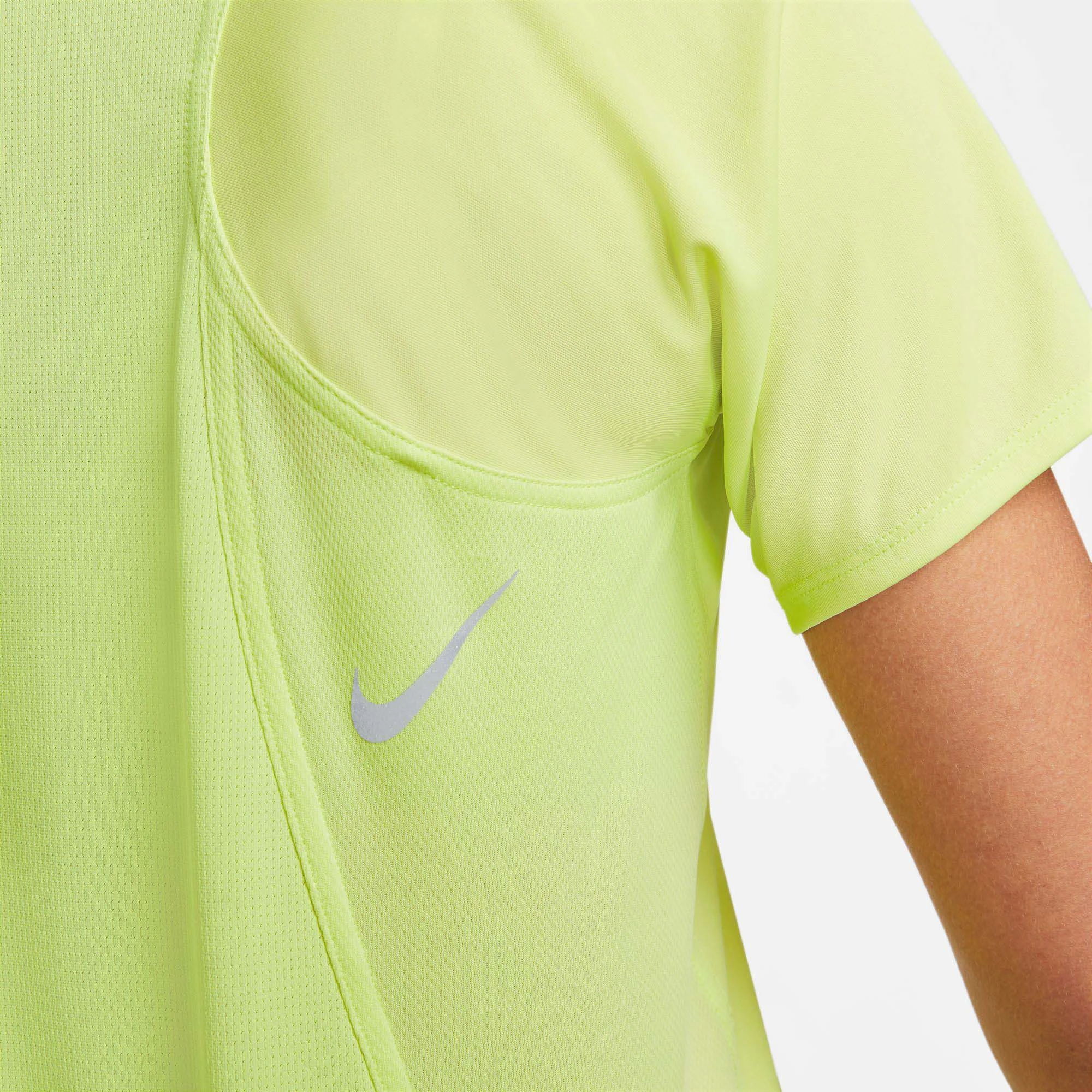 Nike | Women's Dri-FIT Race Short-Sleeve Running Top - LT Lemon Twist - Image 4
