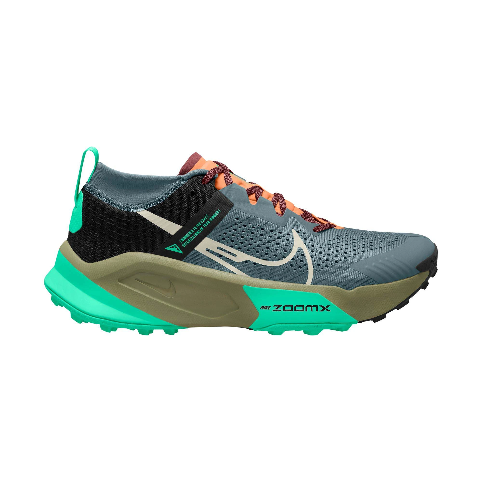 Nike | Men's ZoomX Zegama Trail Running Shoes - Mineral Slate