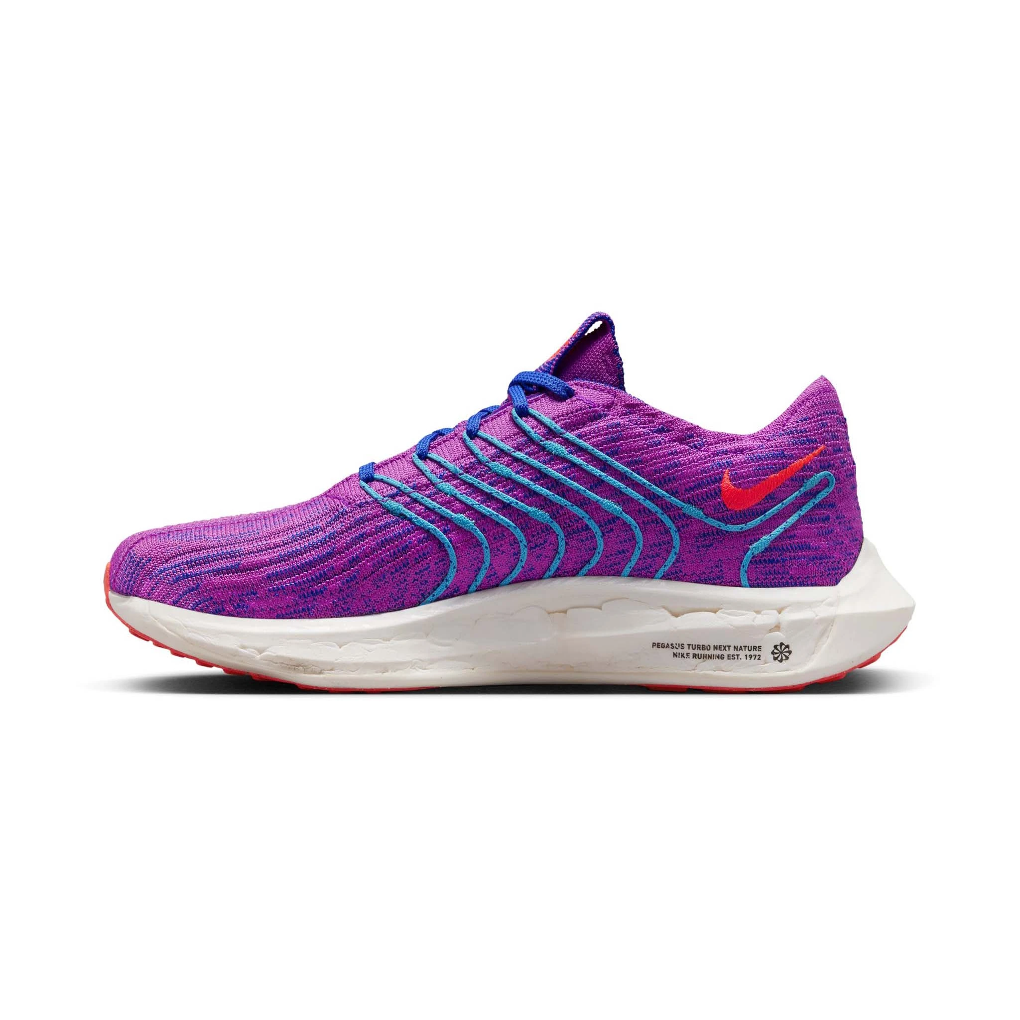 Nike | Women's Pegasus Turbo Flyknit Next Nature Running Shoes - Fuschia Dream - Image 2
