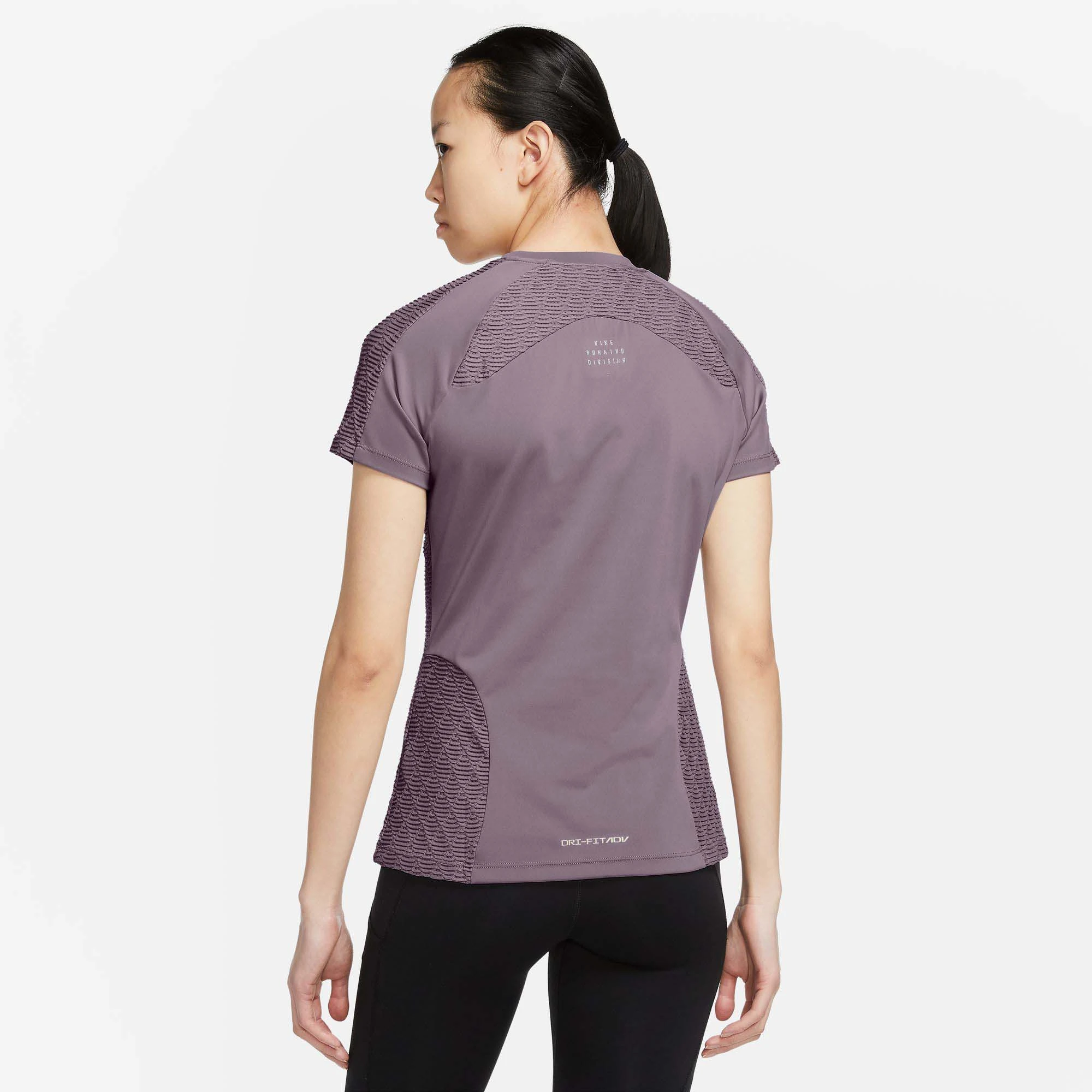Nike | Women's Dri-Fit ADV Run DVN SS Top - Purple Smoke - Image 2