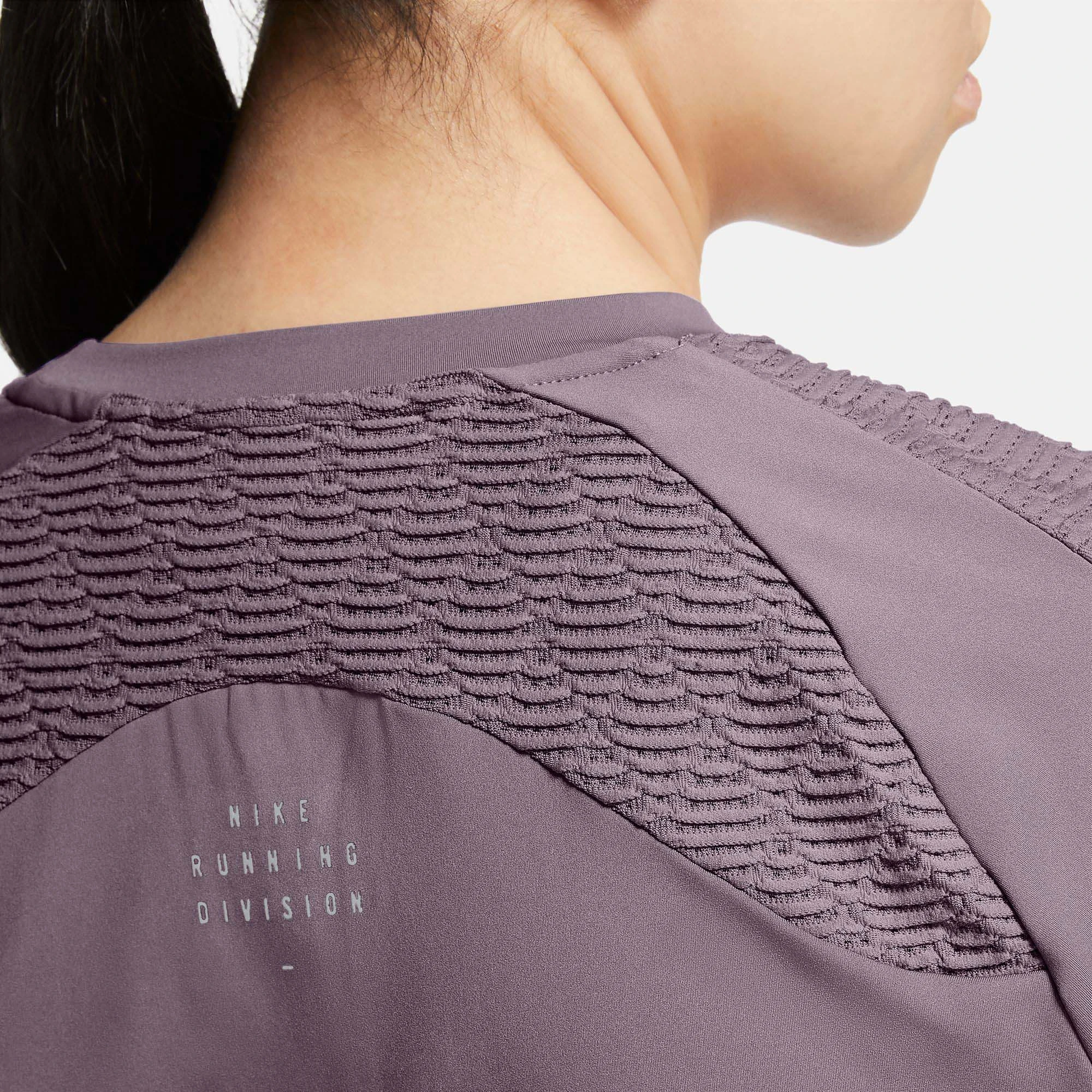 Nike | Women's Dri-Fit ADV Run DVN SS Top - Purple Smoke - Image 3
