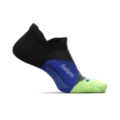 Feetures | Unisex Elite Light Cushion No Show Tab - Black Neon