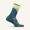 Feetures | Unisex Elite Light Cushion Mini Crew - Retrograde Teal