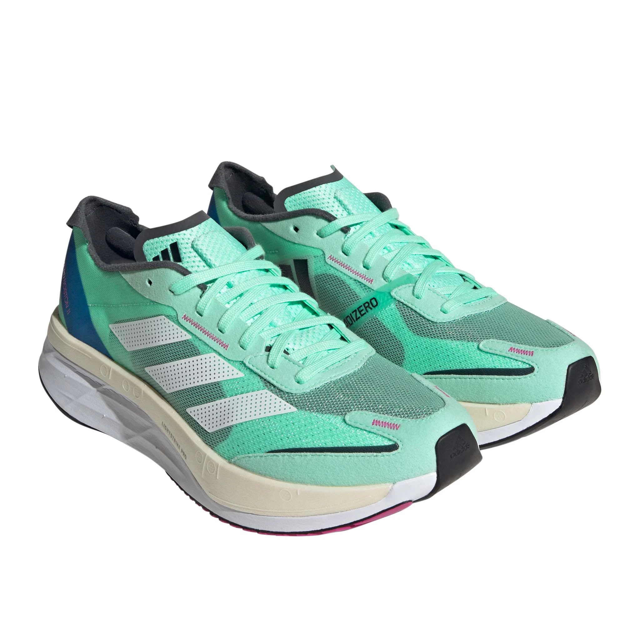 Adidas | Men's Adizero Boston 11 Running Shoes - Pulse Mint - Image 2