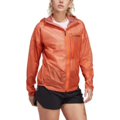 Adidas | Women's Terrex Agravic 2.5L Rain.RDY Jacket - Semi Impact Orange