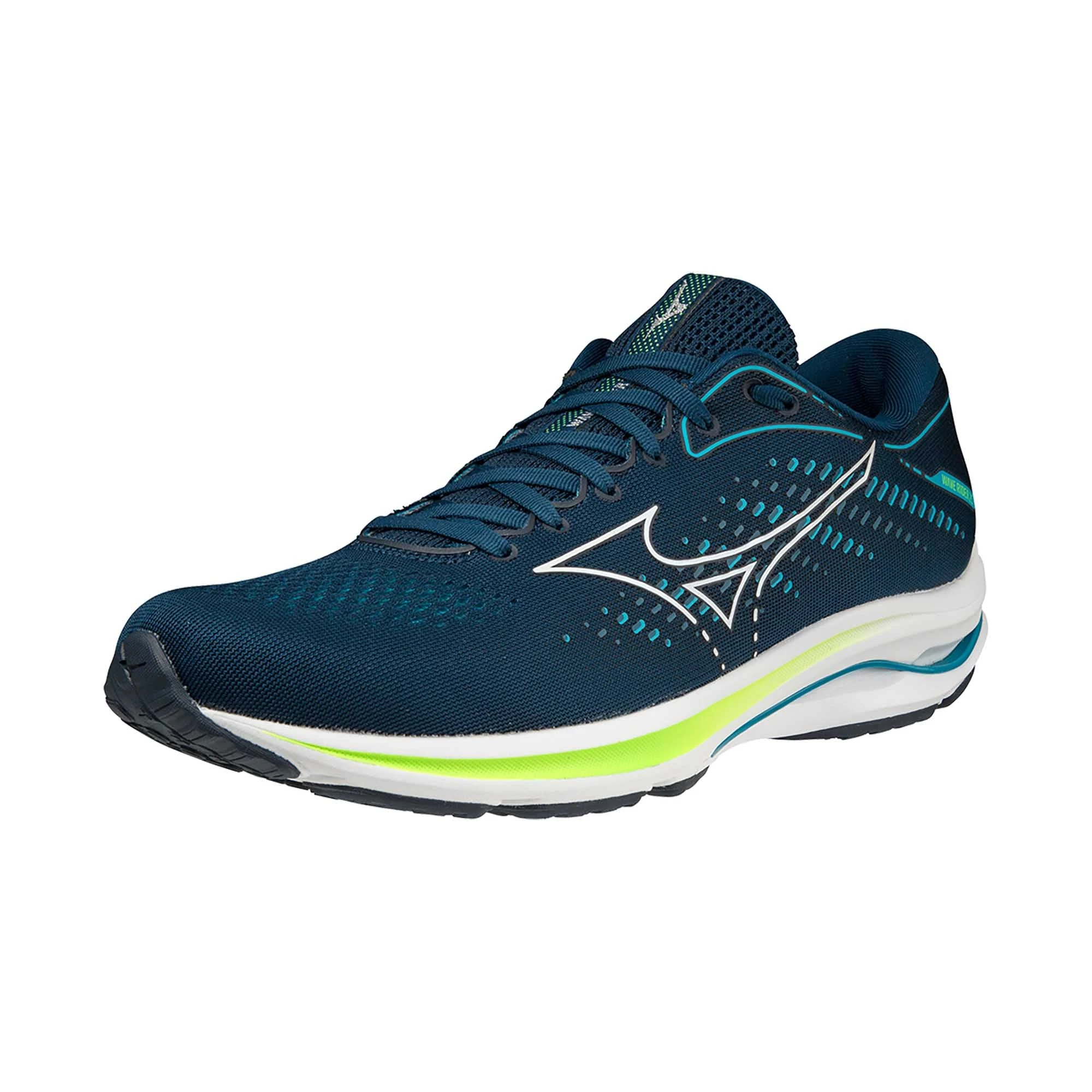 Mizuno | Men's Wave Rider 25 Running Shoes - Gibraltar Sea - Image 2