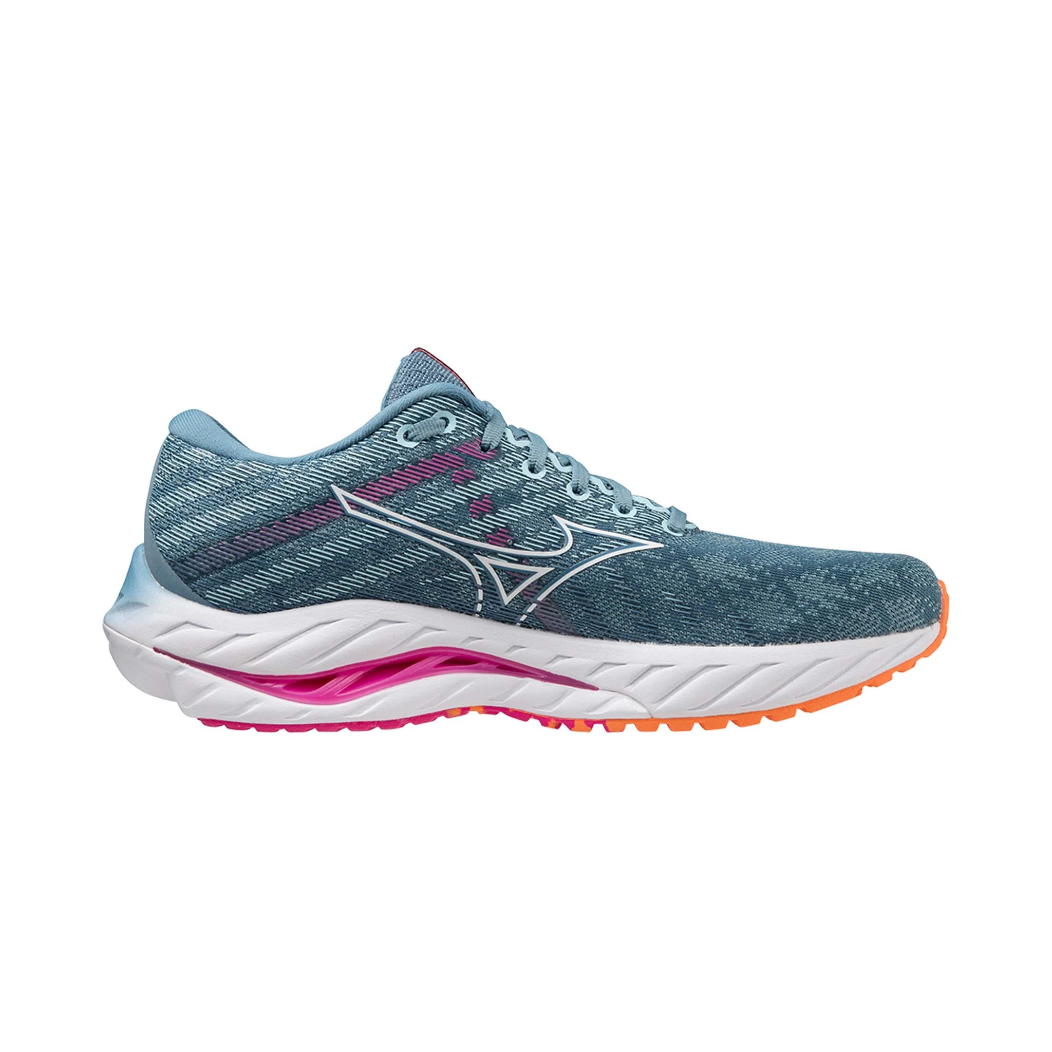 Mizuno | Women's Wave Inspire 19 Running Shoes - Provincial Blue - Image 3