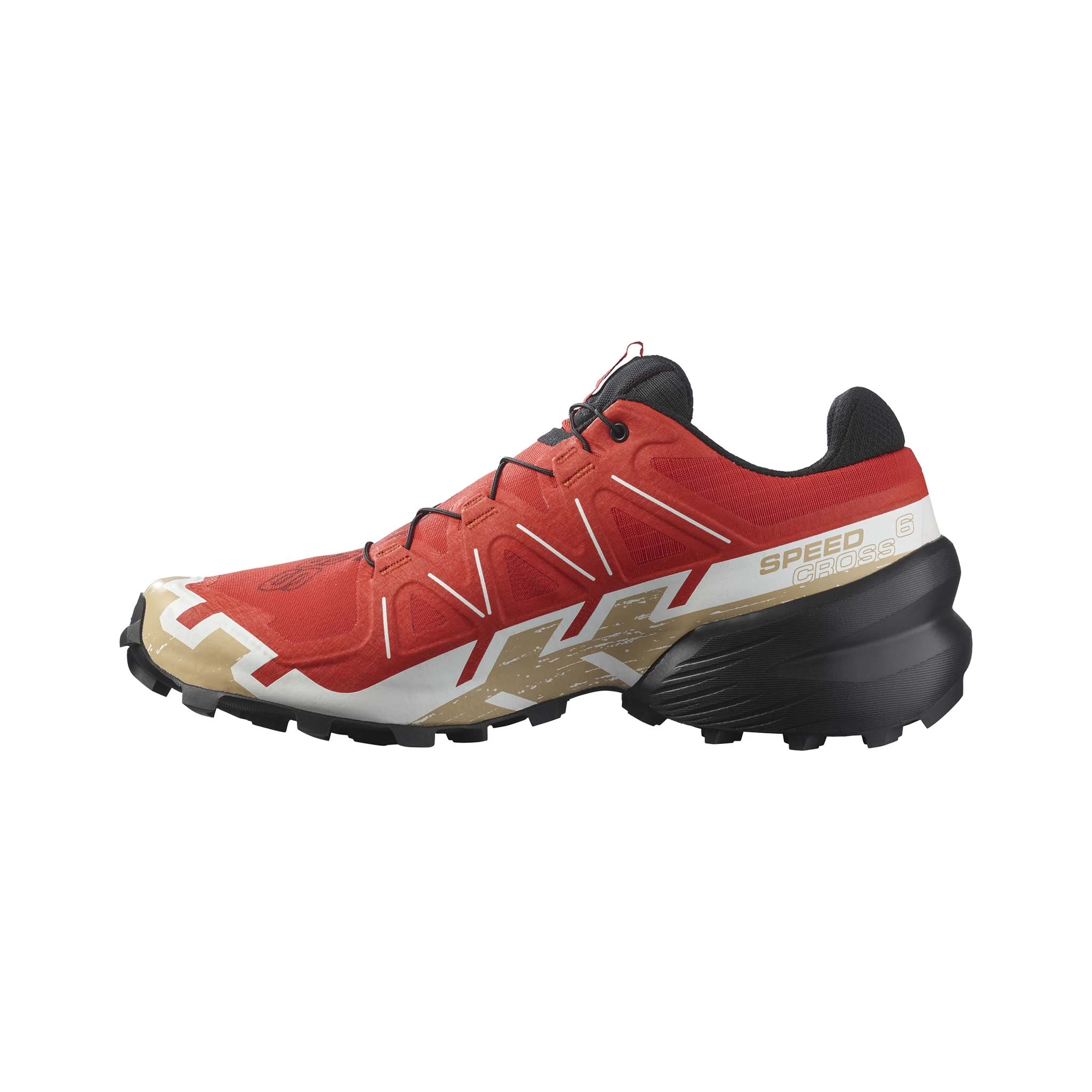 Salomon | Men's Speedcross 6 Running Shoes - Fiery Red - Image 3