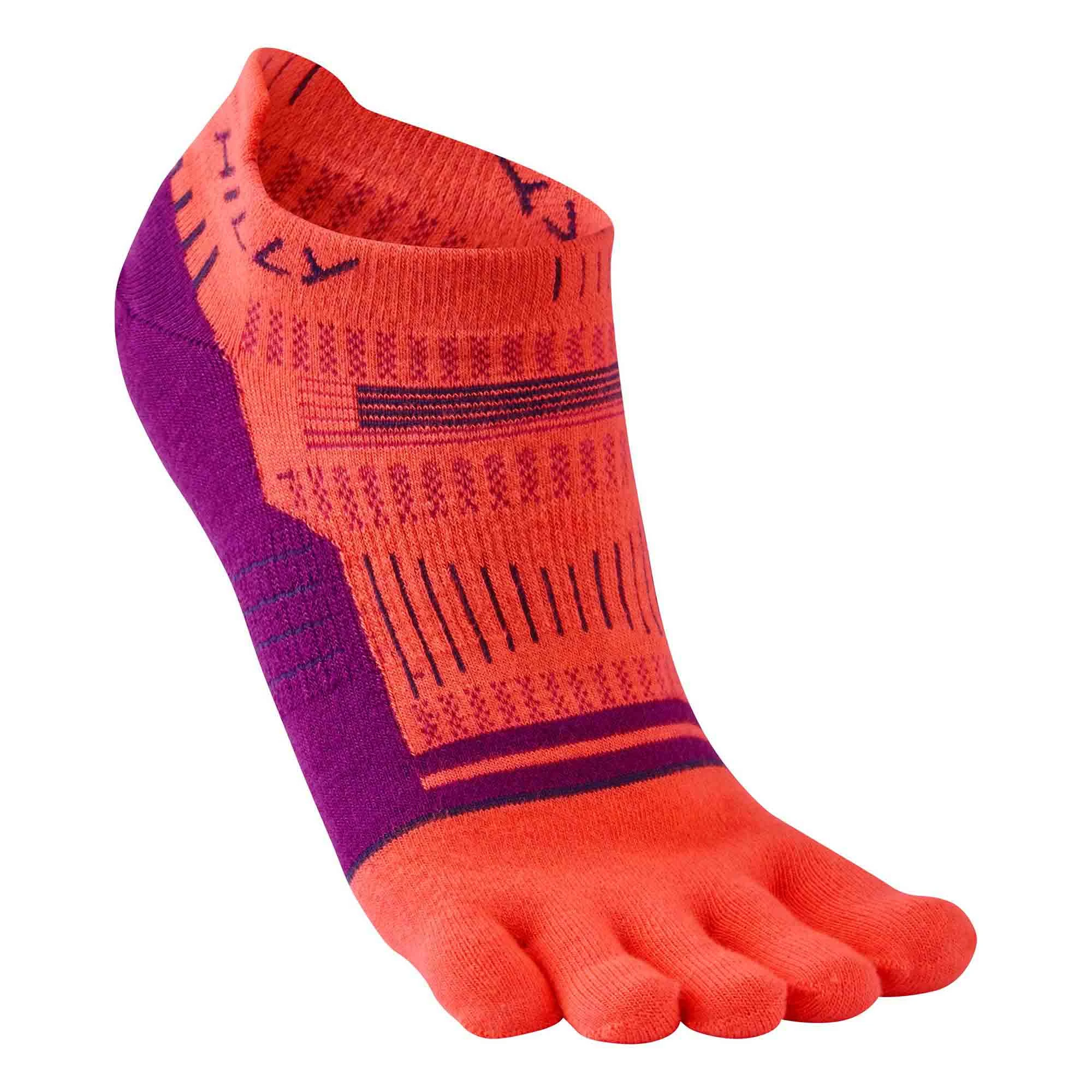 Hilly | Women's Toe Socklets - Hot Coral - Image 2