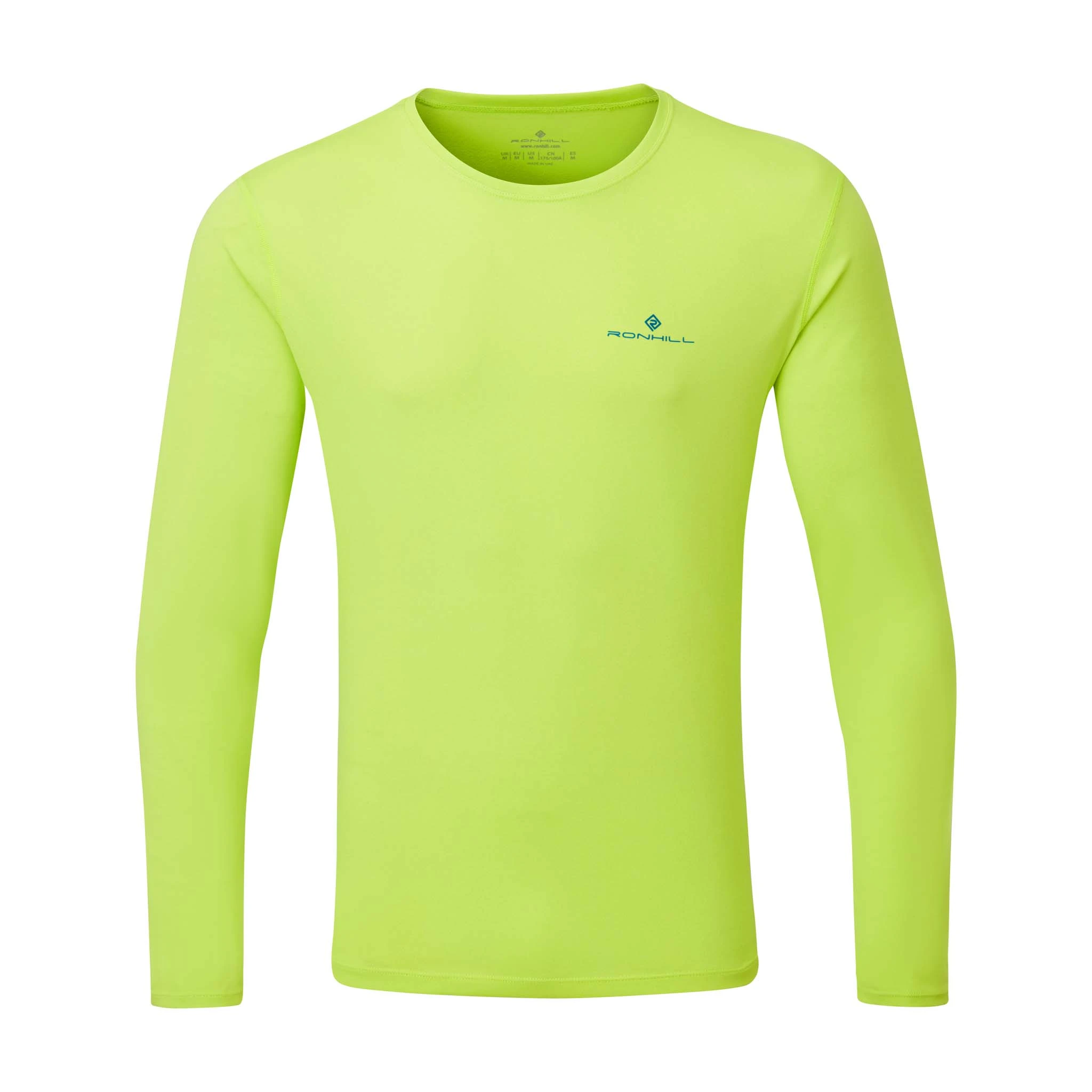 Ronhill | Men's Core L/S Tee - Acid Lime
