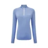 Ronhill | Women's Life Practice 1/2 Zip Tee - Lake Blue