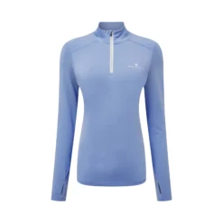 Ronhill | Women's Life Practice 1/2 Zip Tee - Lake Blue